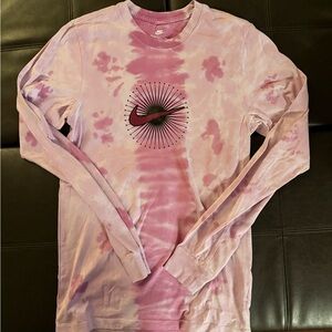 Nike Purple Tie-Dye Long Sleeve Shirt